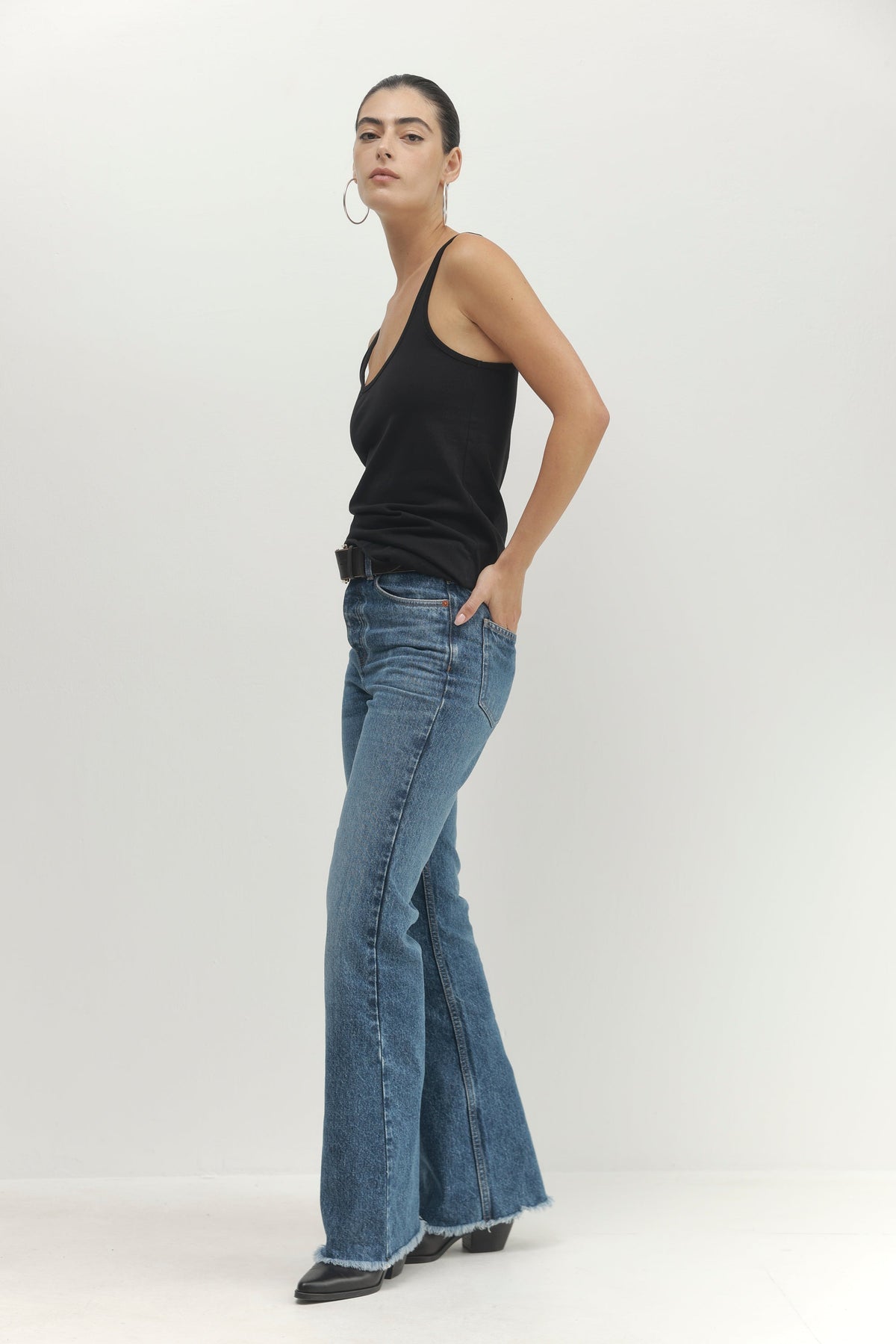 Women's Long Seam Jeans – High Rise